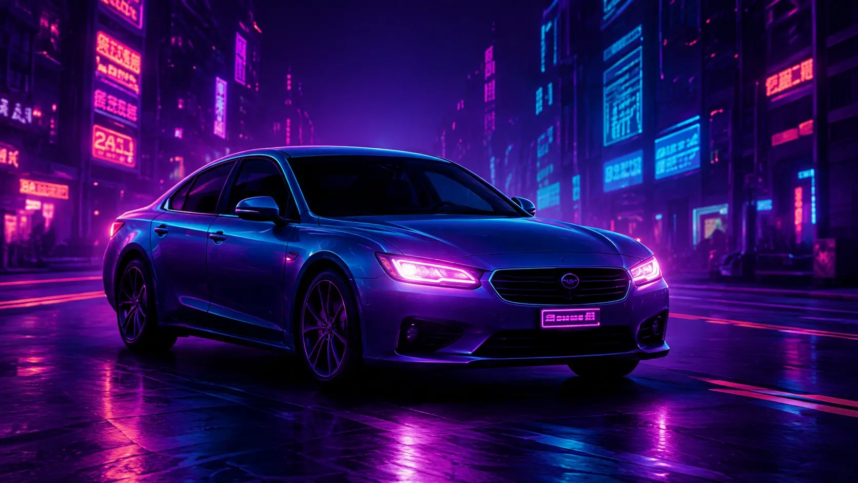 AI-generated cinematic car visual