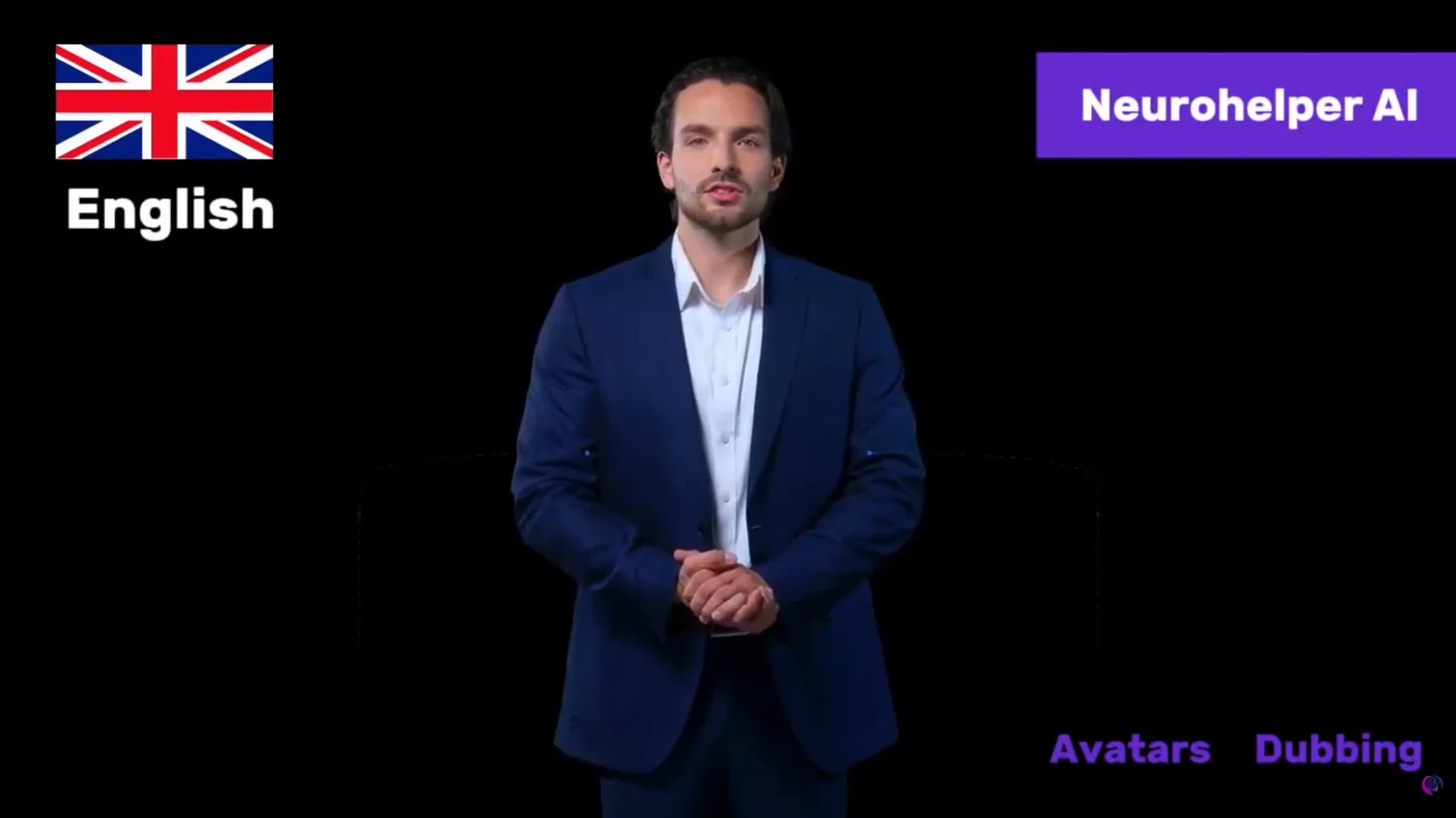 AI avatar presentation with multilingual dubbing created using HeyGen